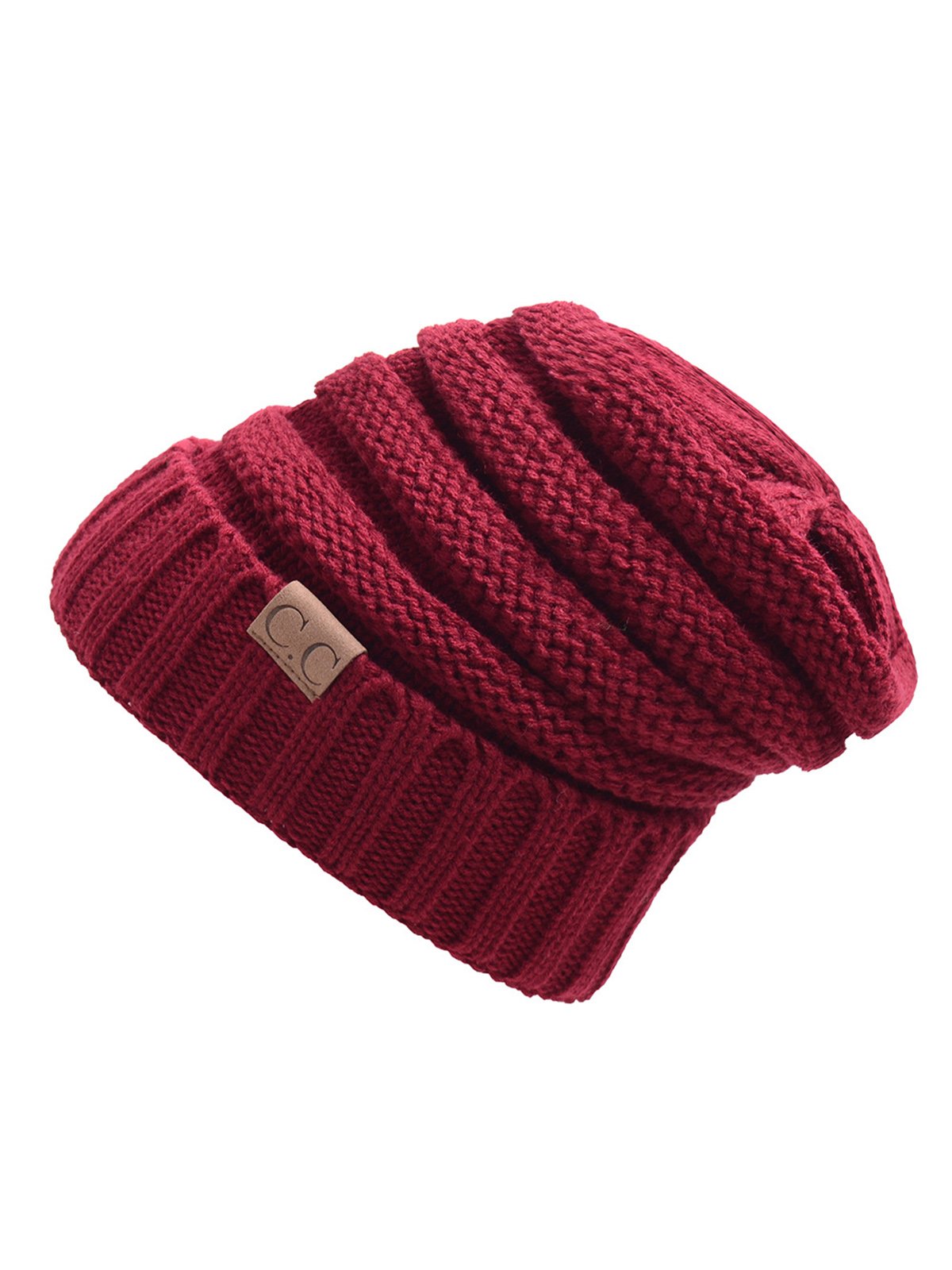 Patch Casual Knit Cap