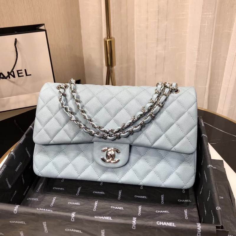 high quality handbag 119012 caviar genuine leather flap bag 1112