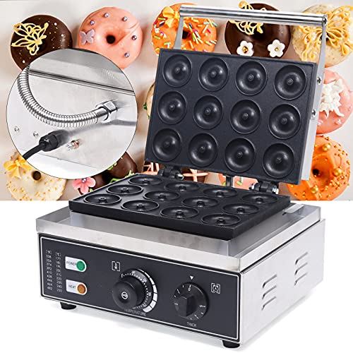 Donut Maker Machine 12 Pieces Electric Doughnut Baker Maker Machine 110V