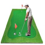 Luricaa Golf Putting Green Mat for Indoor Outdoor For Golf Training / 5x10ft Green-1