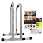 Lebert Fitness Dip Bar Stand �C Original Equalizer Total Body Strengthener Pull Up Bar Home Gym Exercise Equipment �C Chrome