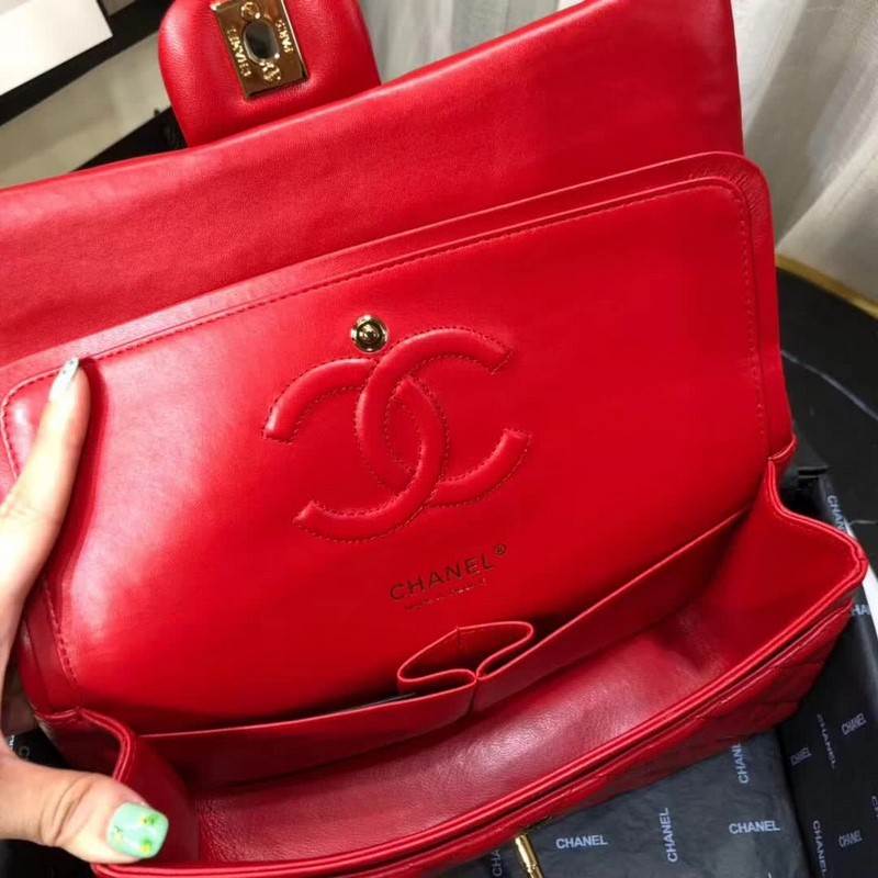 high quality handbag 119005 lambskin flap bag 1112