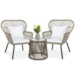 3-Piece Patio Conversation Bistro Set �C Tan