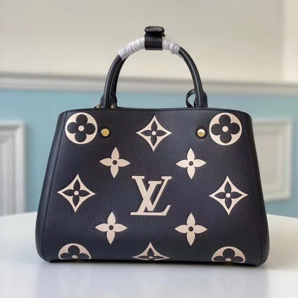 【原版皮】路易威登/LV Montaigne 手袋，将Monogram图案先印染后压印于粒面皮革，与挺括线条相辅相成，有立体感的造型与精巧的内部设计，款号：M41048