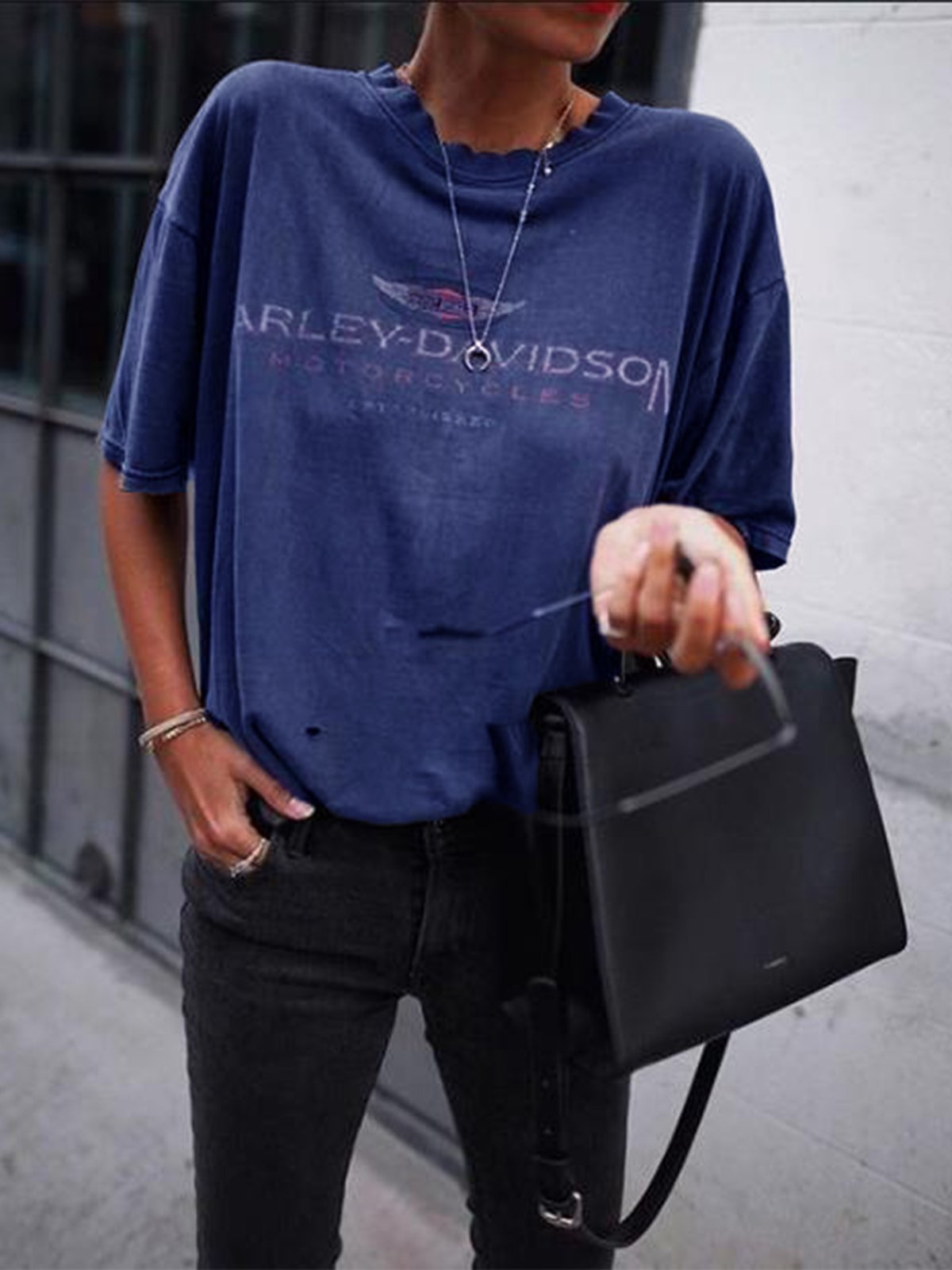 Casual Short Sleeve Round Neck Printed Shirts