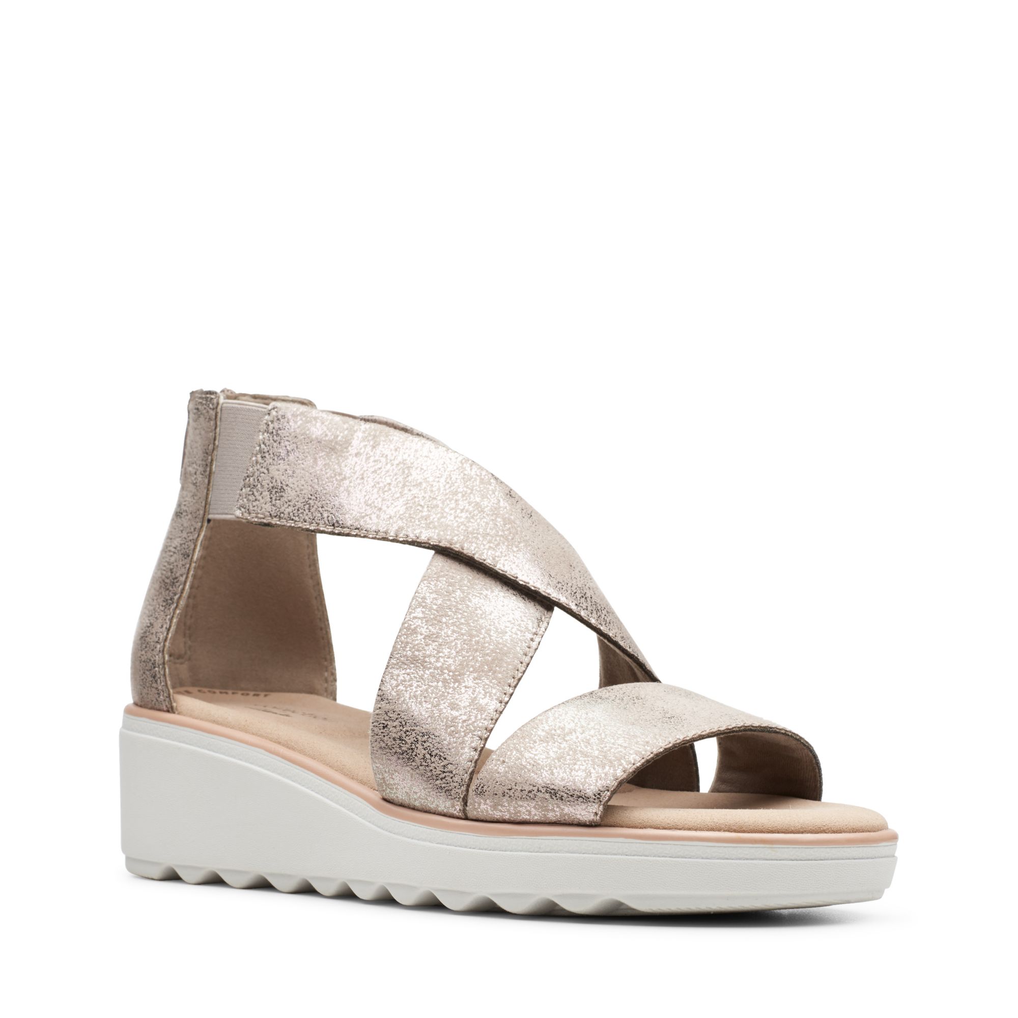 Women Sandals Jillian Rise Pewter Metallic