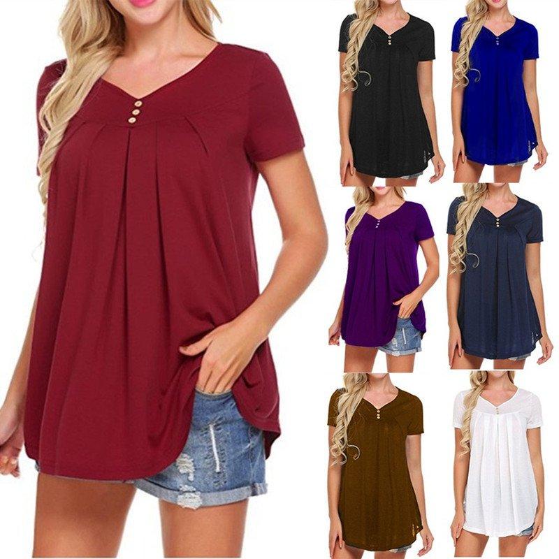 Short Sleeve Casual Casual Tops
