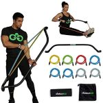 Original Gorilla Bow Portable Home Gym Resistance Bands and Bar System for Travel, Fitness, Weightlifting and Exercise Kit