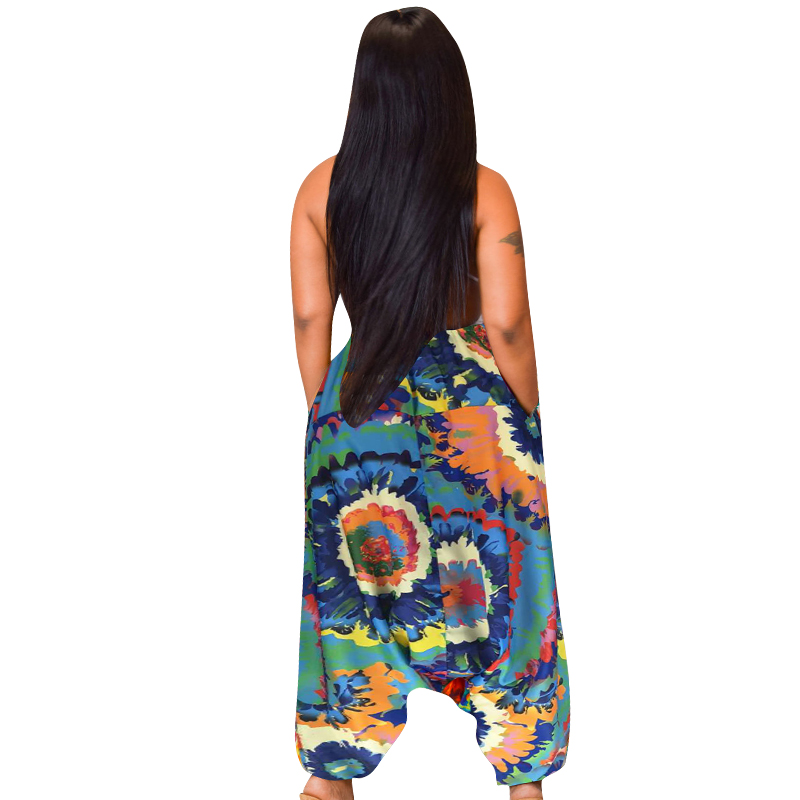 African Colorful Print Boho Trousers