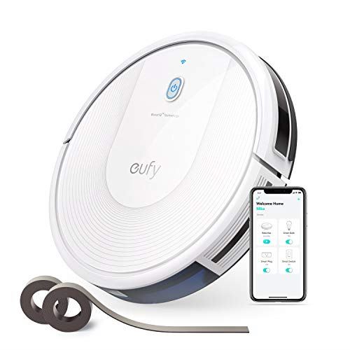 Wi-Fi Robot Vacuum Cleaner with1500Pa Suction for Hard Floors to Medium/Pile Carpets