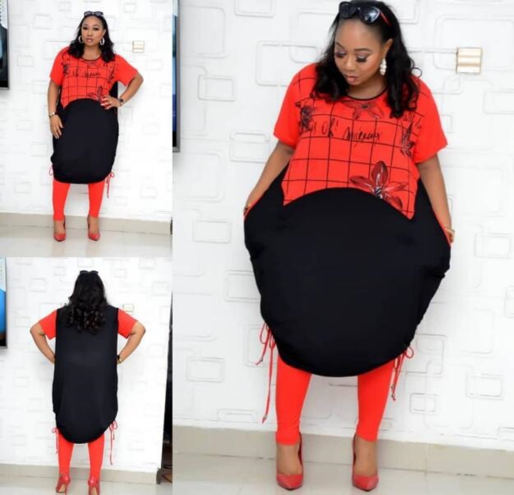 Plus Size African Print Two Piece Pants Set