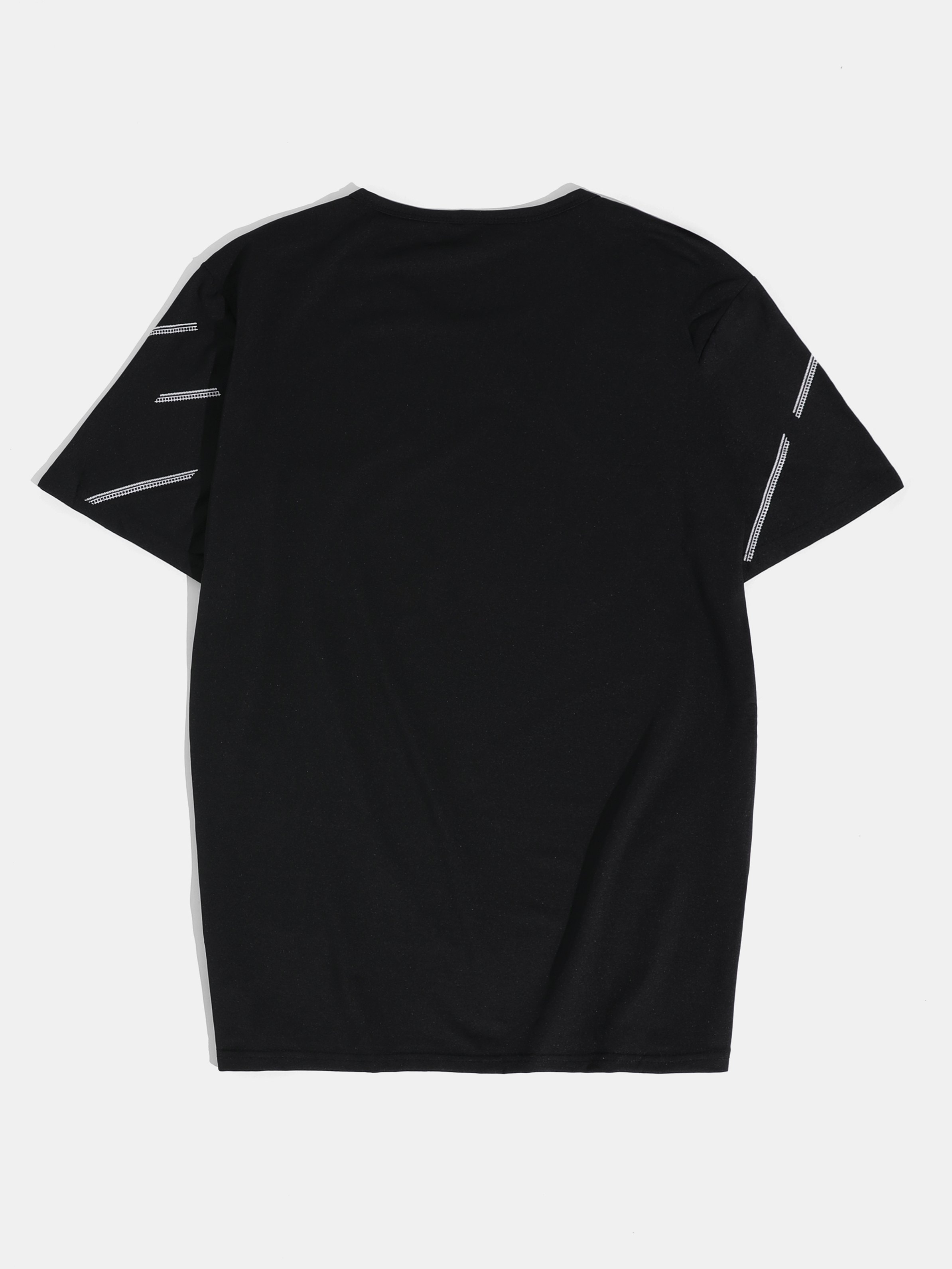 Men's Abstract Stripe Graphic Short Sleeve Tee