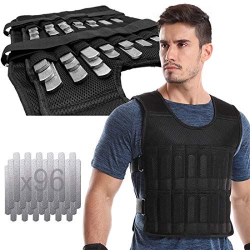 Adjustable Weighted Vest 44LB Workout Weight Vest Training Fitness Weighted Jacket