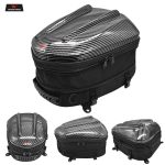 WOSAWE 18-24LWaterproof Motorcycle Tail Bag Multi-functional Durable Rear Seat Bag Helmet Bag