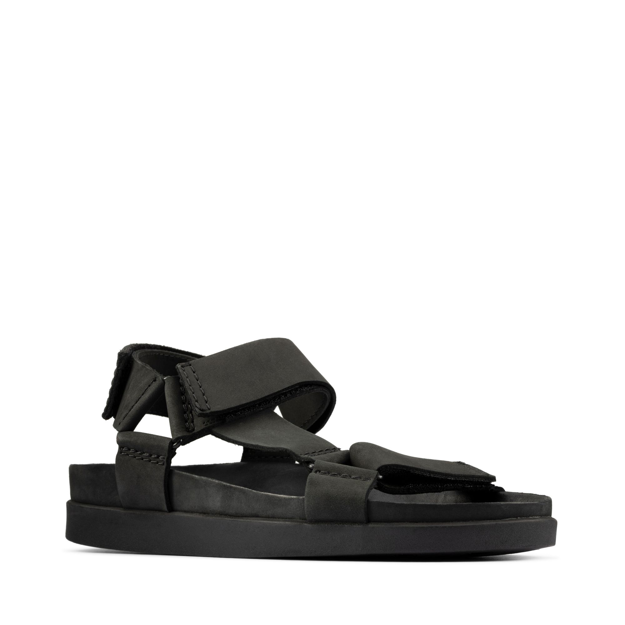 Men Sandals Sunder Range Black Nubuck