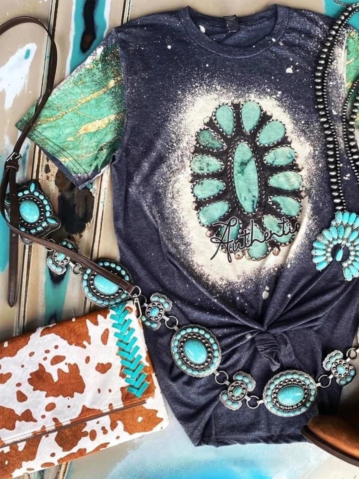 Shift Statement Short Sleeve Geometric Shirts & Tops