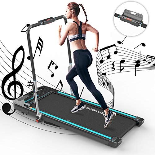 CITYSPORTS Treadmill for Home,Under Desk Treadmill Portable Walking Pad,Bluetooth Built-in Speakers, Adjustable Speed, LCD Screen & Calorie Counter,  For Home Gym- Fitness Equipment for Men and Women