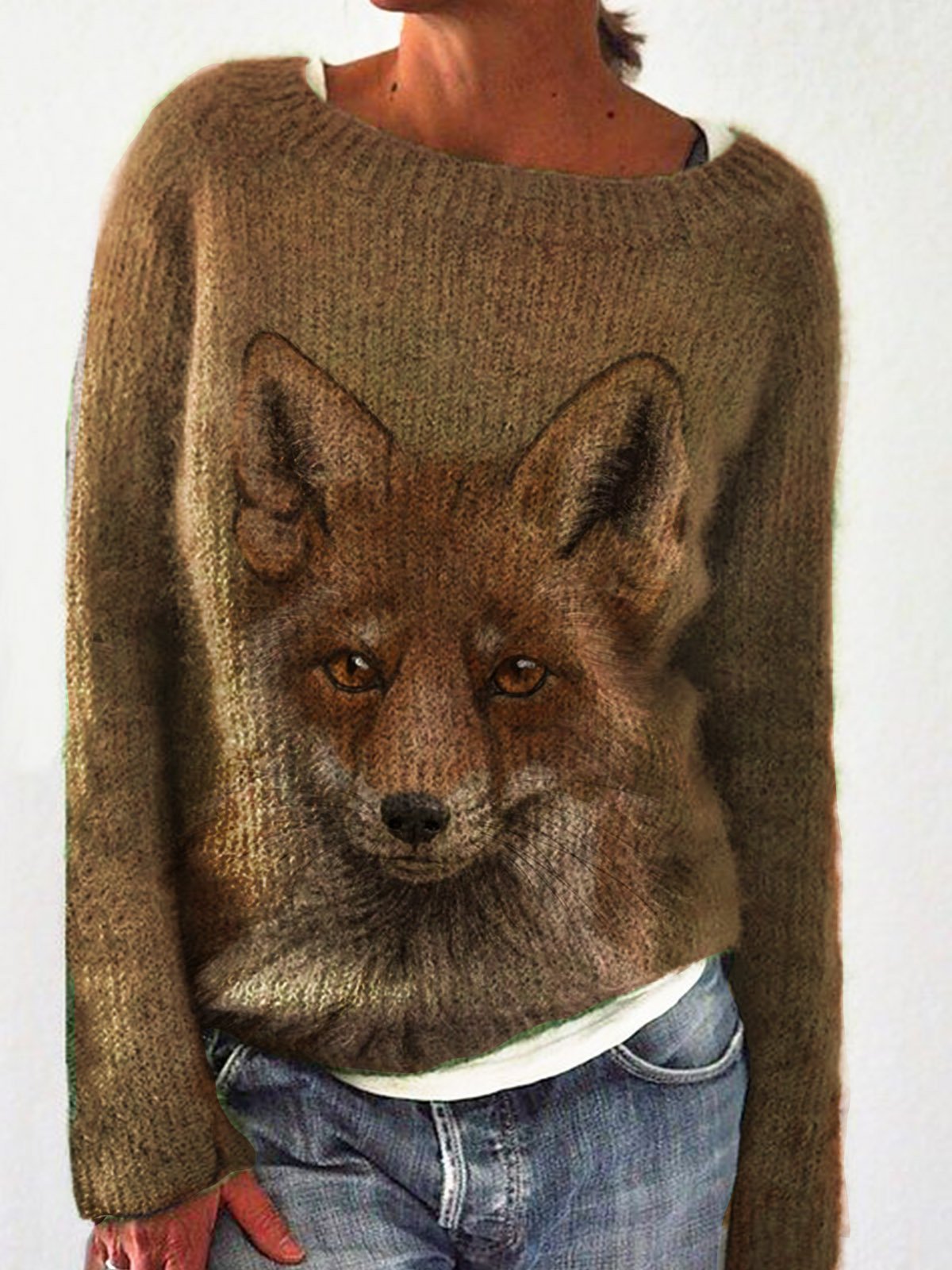 Vintage Long Sleeve Crew Neck Shirts & Tops