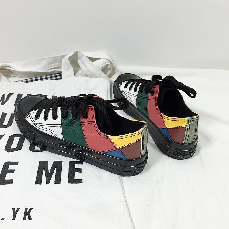 Women's Fashion Casual Harajuku Style Color Matching Sneakers
