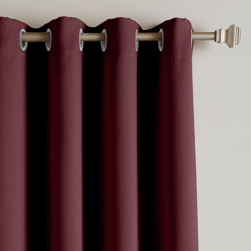 CUSTOM Edoardo Burgundy Outdoor Curtain