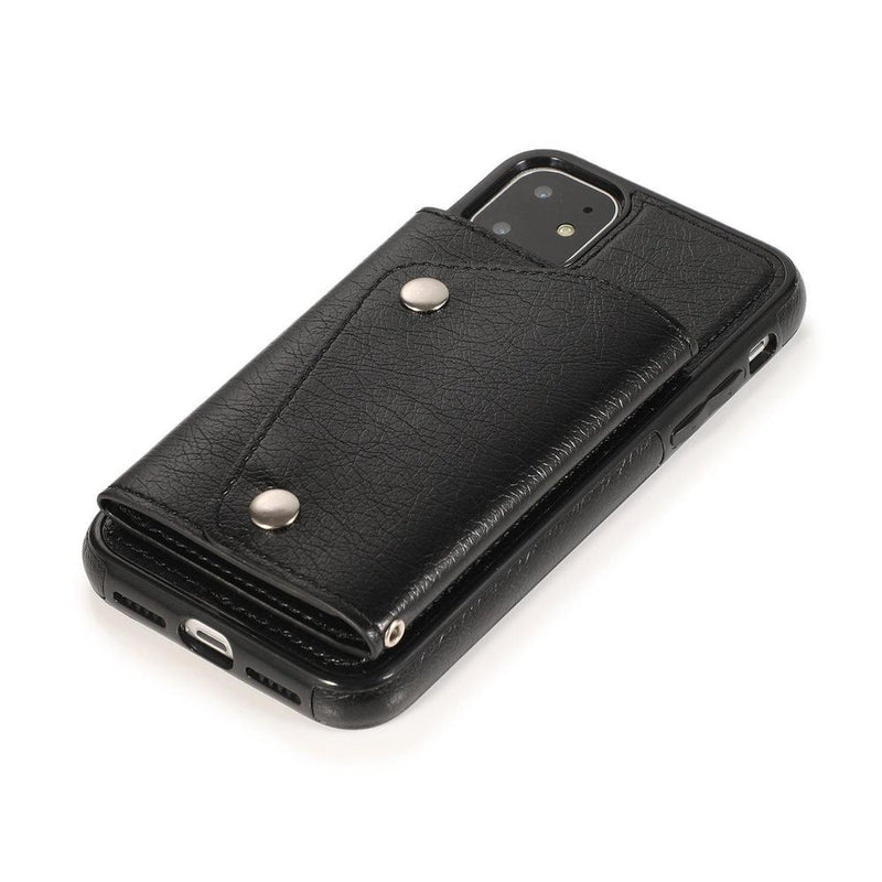 Black Vegan Leather Wallet Case