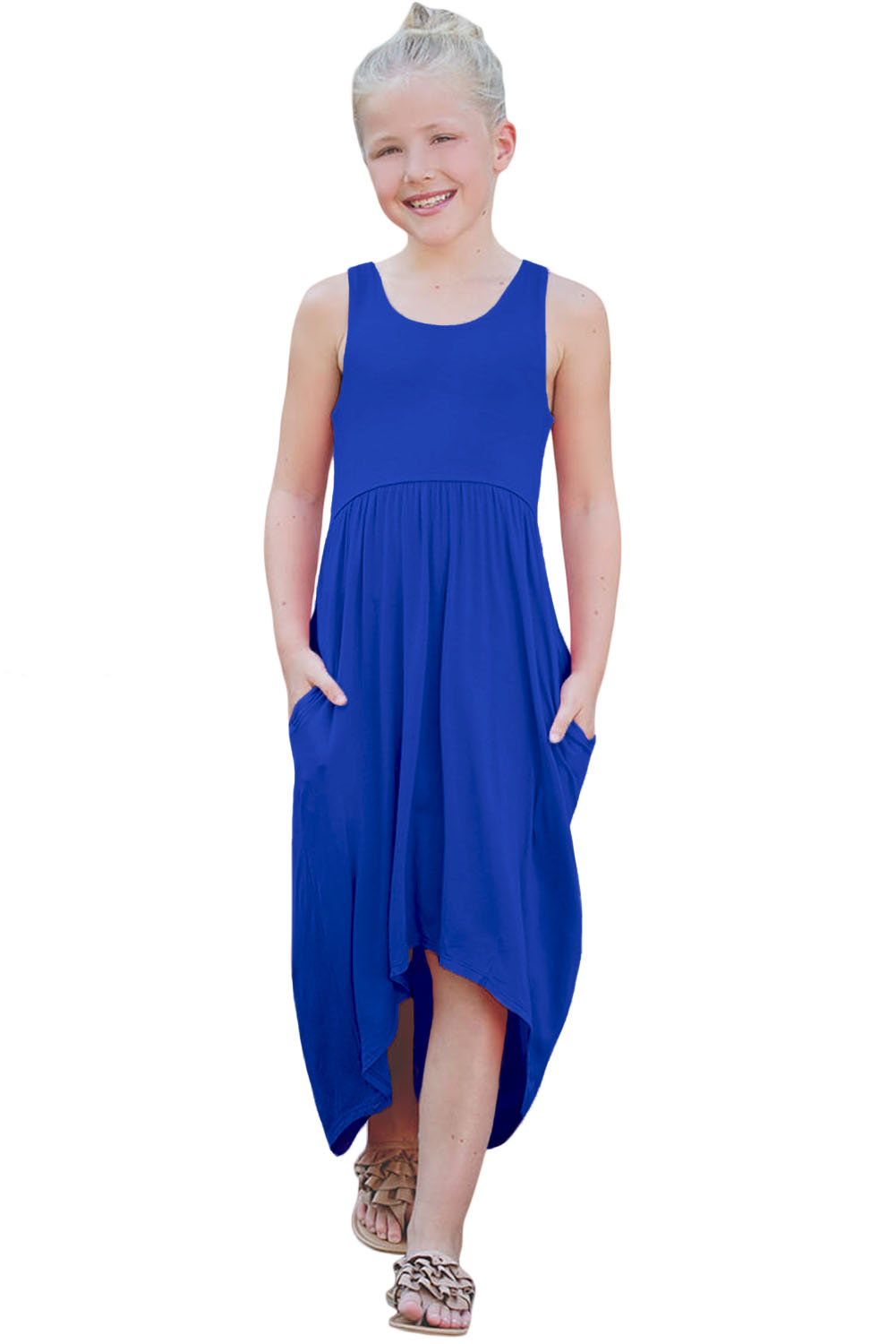 Blue Happy Together Kid Dress