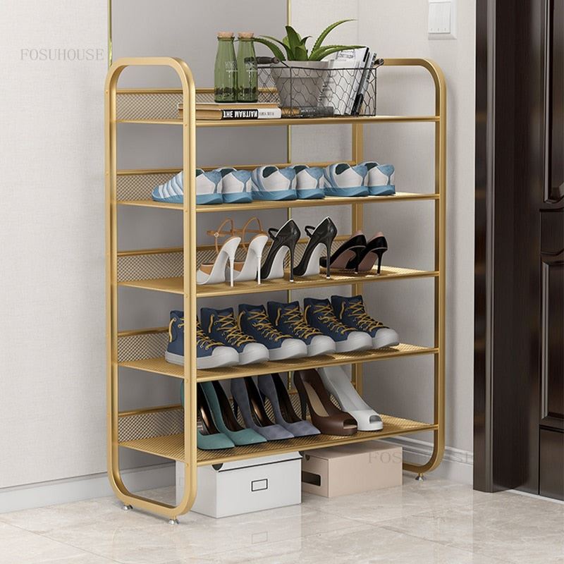Multi-layer Shoe Shelf Home Furniture Luxury Doorway Shoe Rack Space Saving Shelf