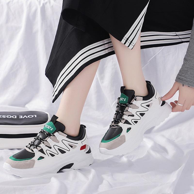 Women's Fashion Casual Colorblock Platform Shoes