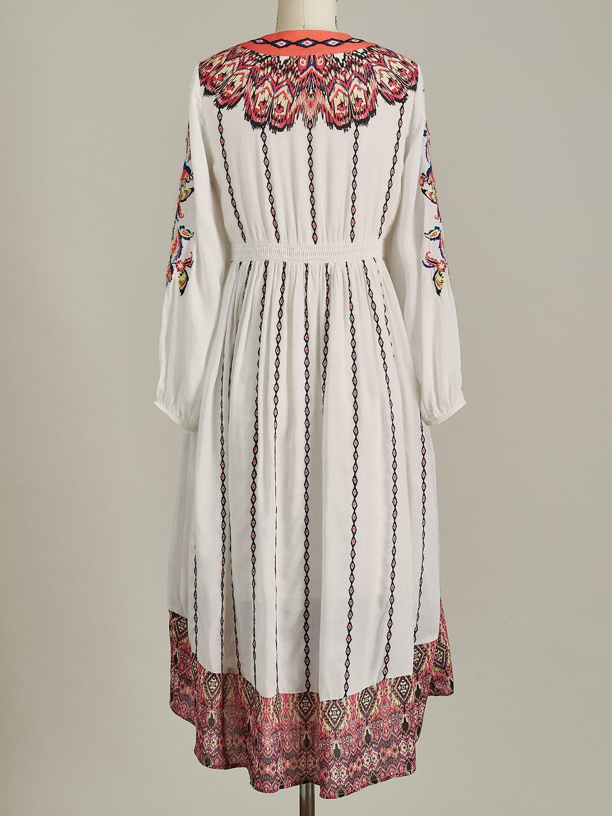 Shift Printed Floral Long Sleeve Dresses