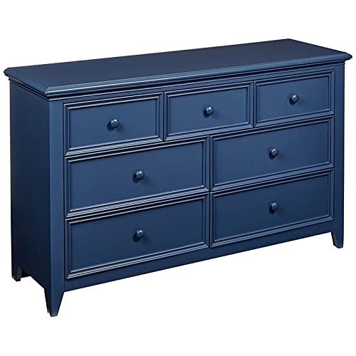 My Home Furnishings Bailey Dresser with 6-Drawer in Williamsburg Blue