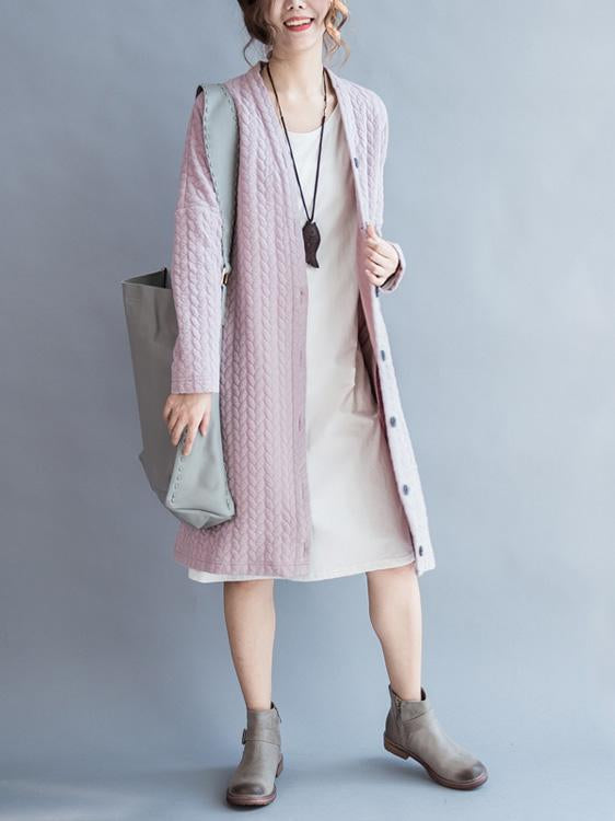 Thickened Long Sleeve Women Baggy casual Cardigan