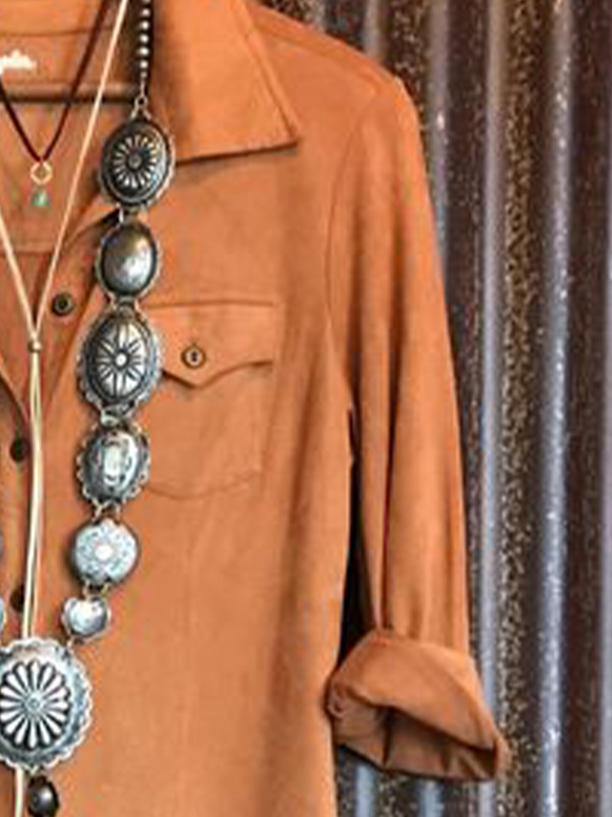 Casual long sleeve shirt dress