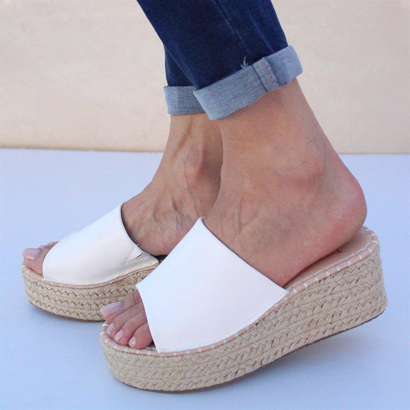 Slip On Espadrille Wedges