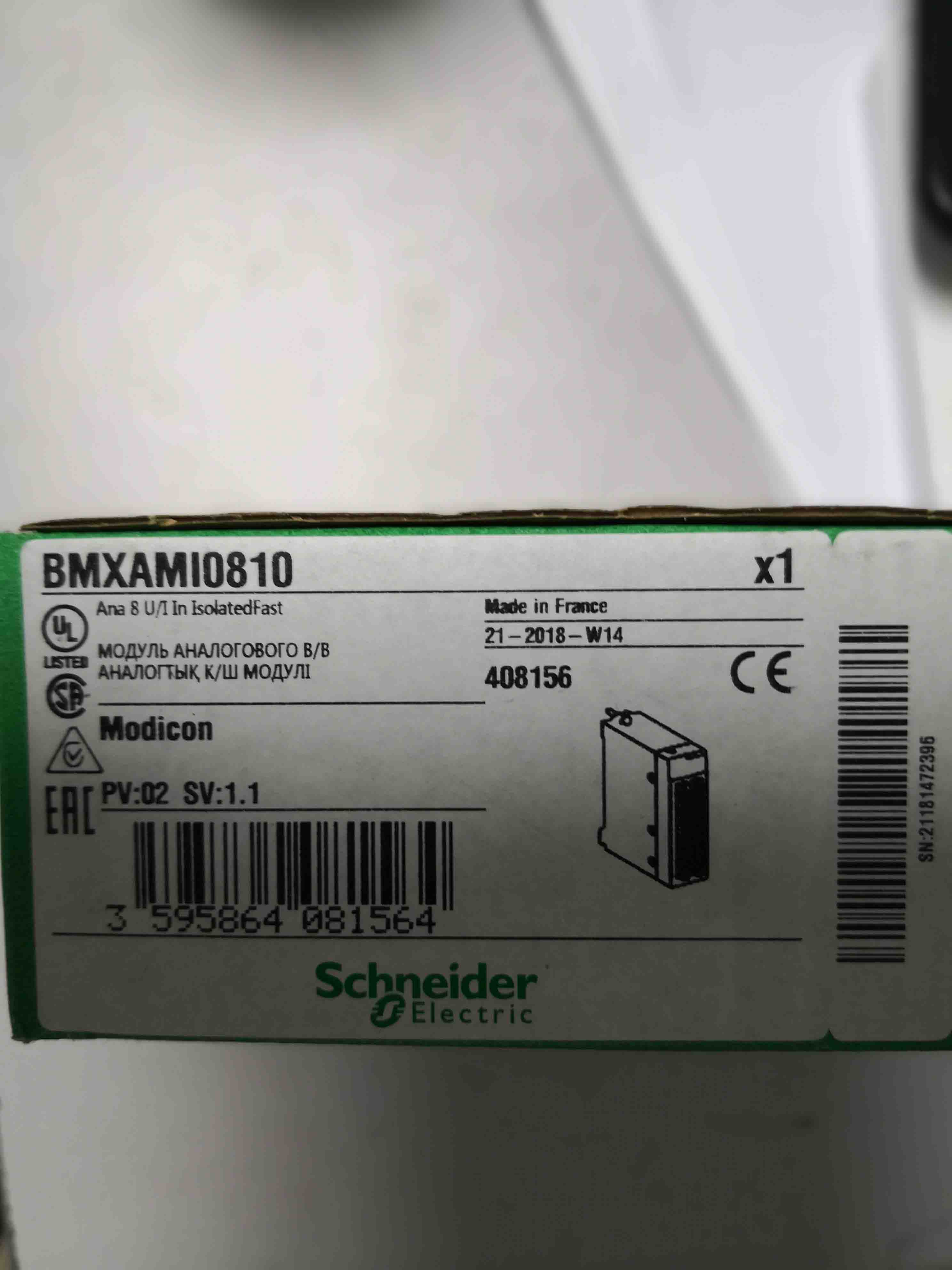 BMXAMI0810 Schneider Isolated analog input module Original Factory Sealed New