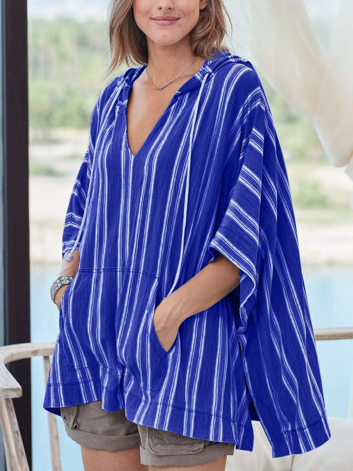 Summer  Pocket striped dress