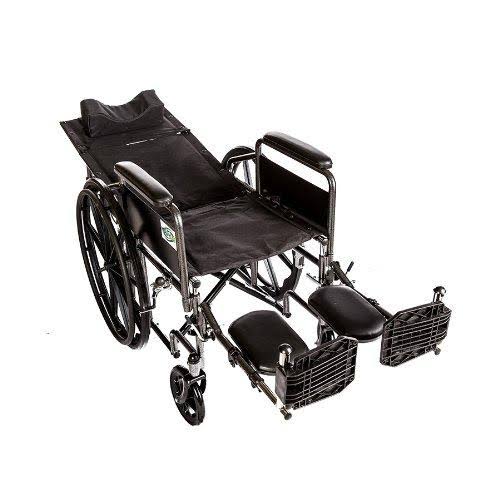 Recliner Back 20x22 Wheelchair Full Arm Detachable w/Elevating Legrests