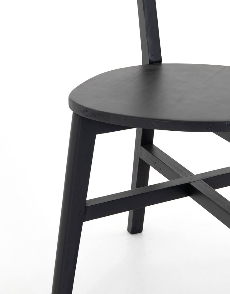 Four Hands Roseum Dining Chair, Rustic Saddle Tan