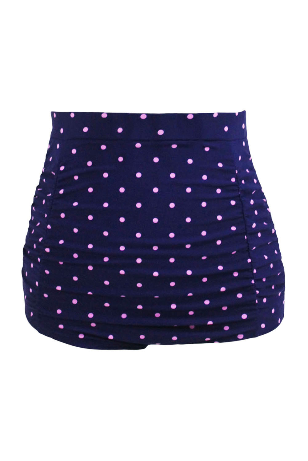 Polka Dot Print Retro High Waist Swim Bottom