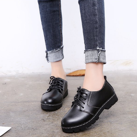 Women Casual Spring/Fall Lace-up Suede/PU Flat Heel Boots