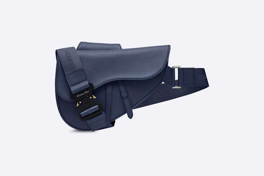 Saddle Bag Blue Grained Calfskin
