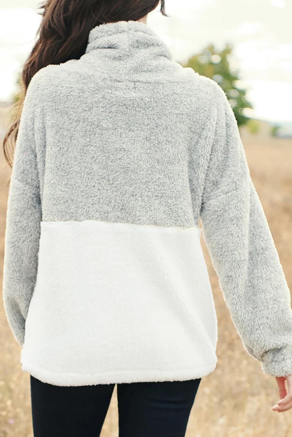Gray Two Side Story Sweatshirt