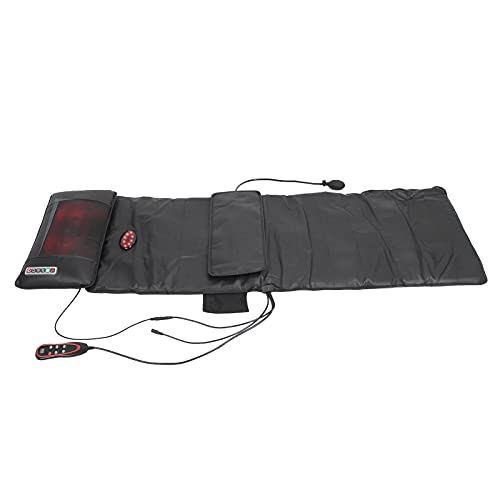Vibration Full Body Heating Massage Mat w/ 9 Modes and Waist Warm Compress