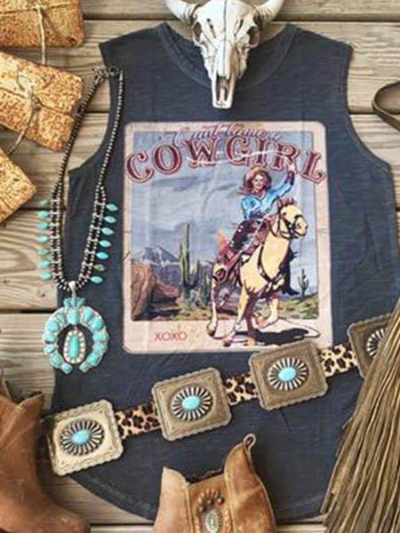 Deep Gray Sleeveless Abstract Vests