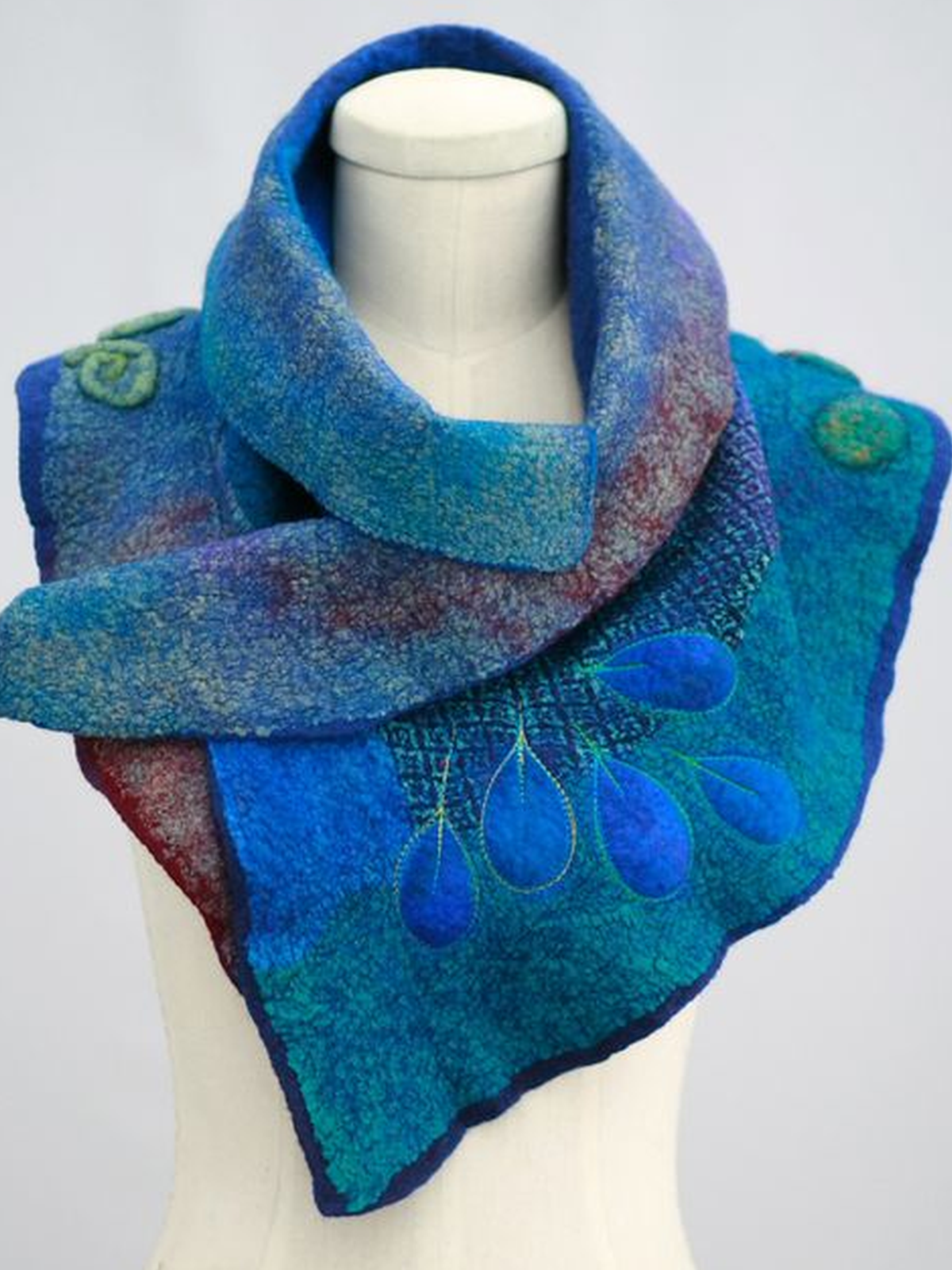 Color-Block Cotton-Blend Casual Scarves & Shawls