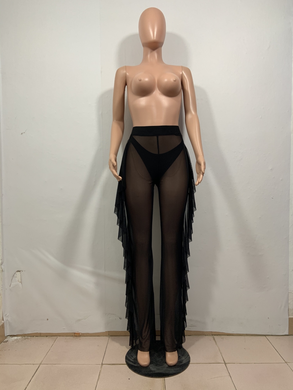 Sexy See Through Ruffles Party Pants