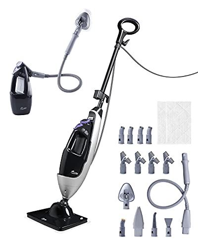 8-in-1 Multi-Purpose Steam Mop Cleaners with Detachable Handheld Unit
