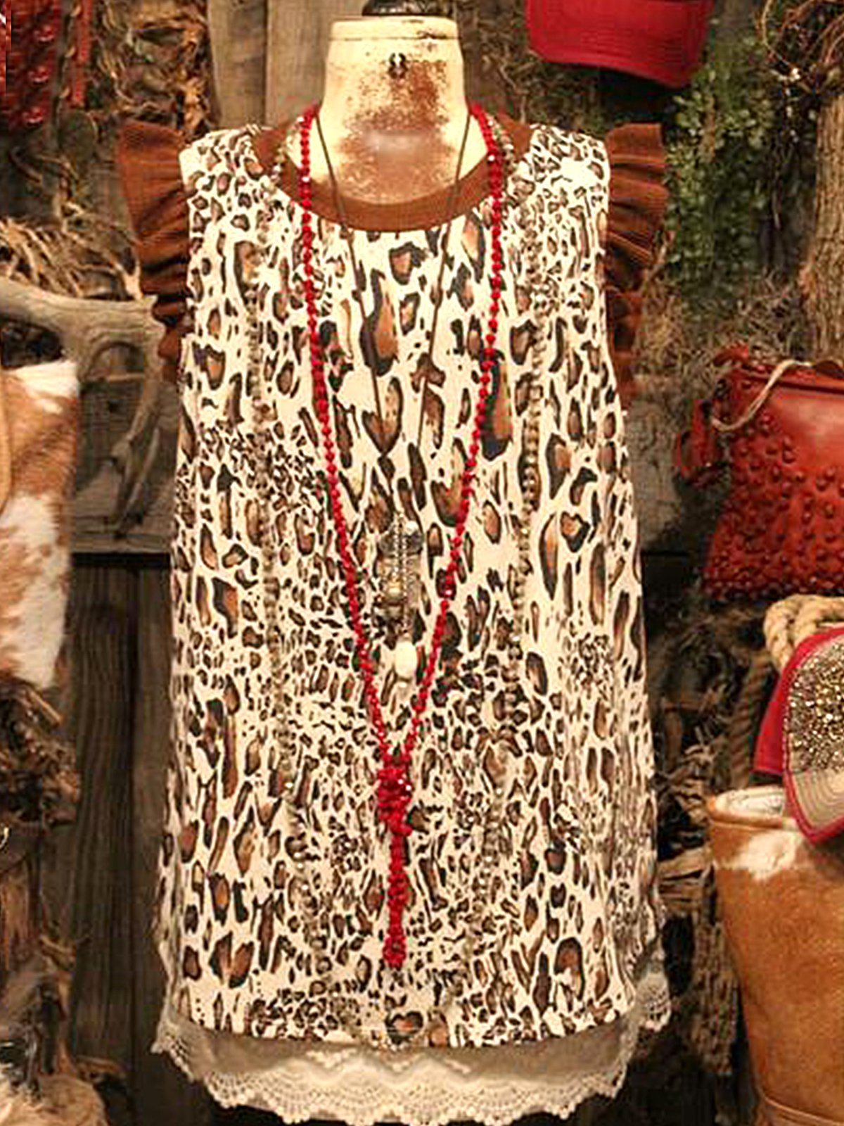 Leopard Casual Shirts & Tops