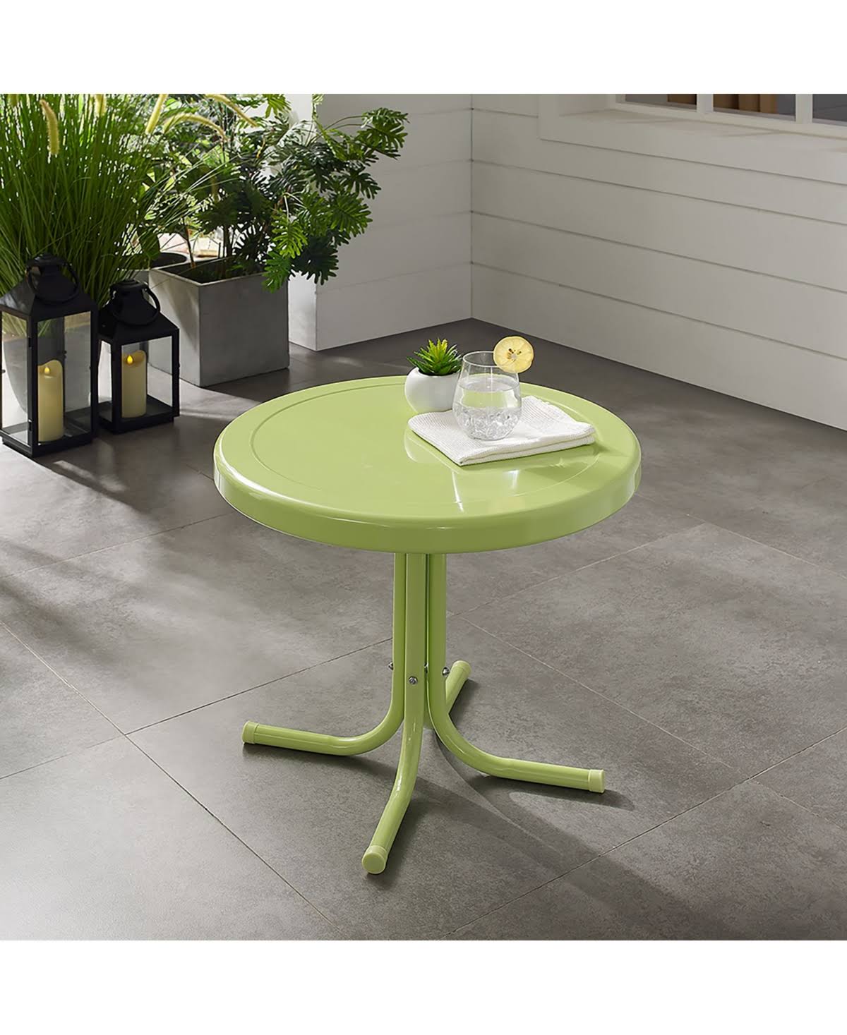 Crosley CO1011A-KL Retro Metal Side Table - Key Lime