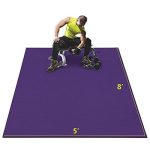 Wesfital Exercise Mat Large Workout Mat 8��x5��x7mm High-Density Thick Gym Flooring Mat