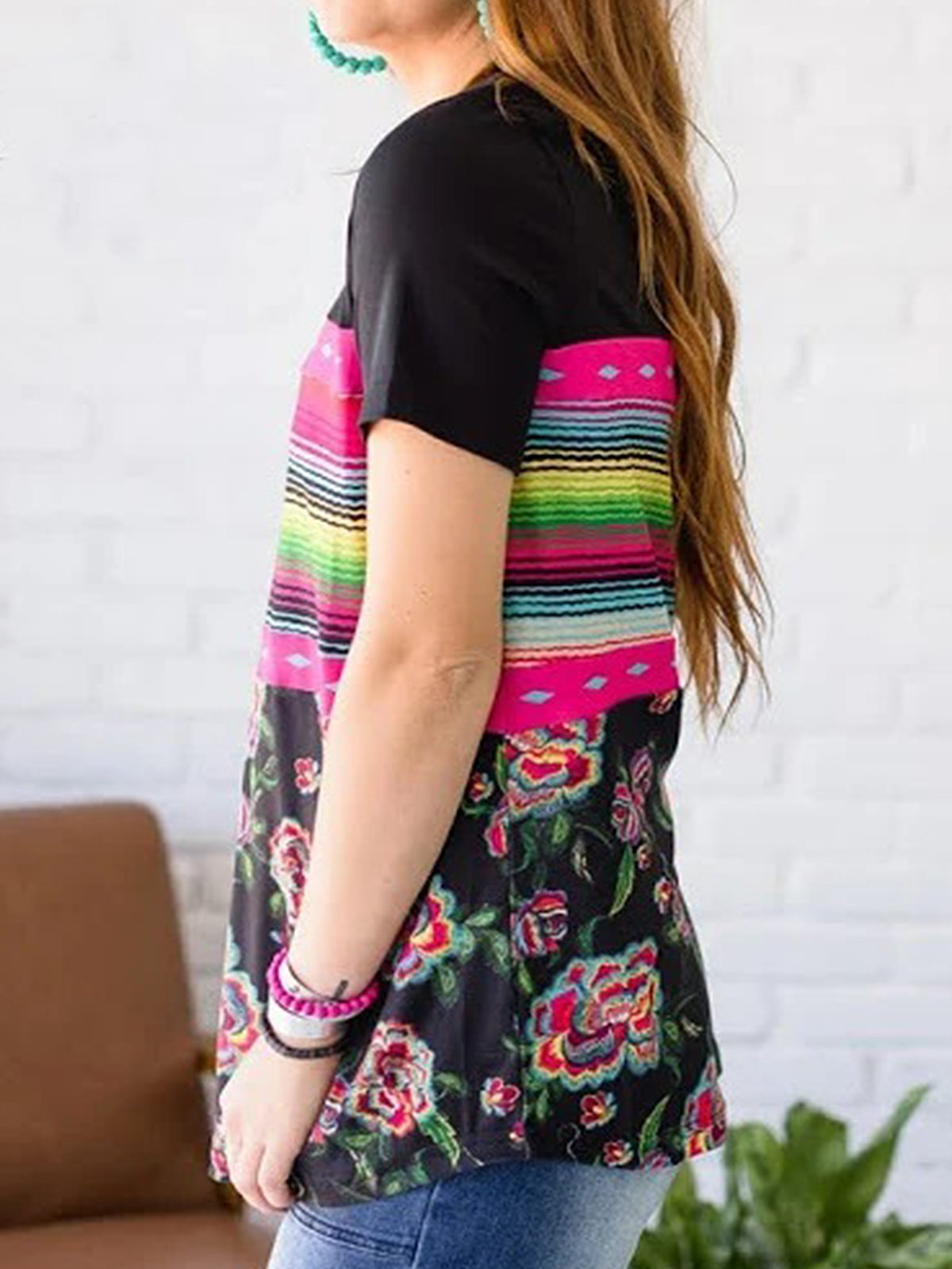 Short Sleeve Crew Neck Shirts & Tops